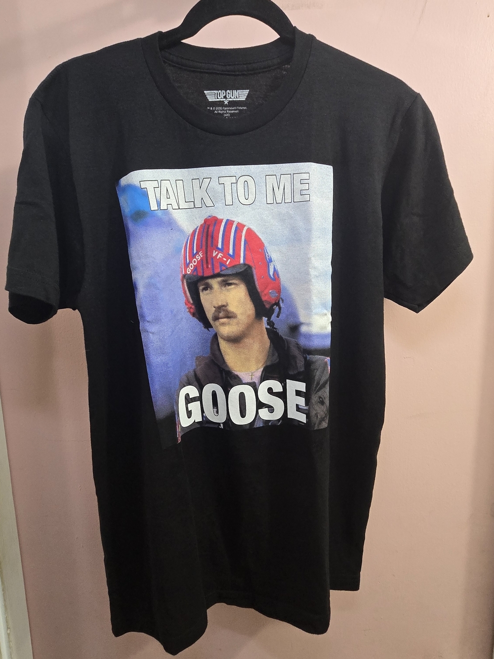 Top Gun Black 'Talk To Me Goose' Graphic Tee